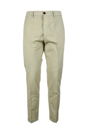 Truenyc Sage Green Stretch Cotton Pants