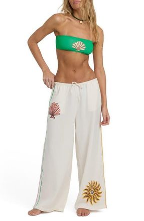 Billabong Wave Haze Cover-Up Pants in Salt Crystal at Nordstrom, Size X-Large