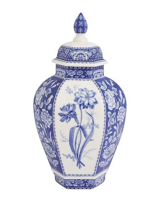 Spode Blue Italian 15.5In Ginger Jar