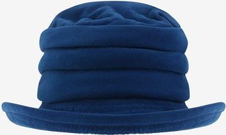 Grevi Glockenhut aus plissiertem Samt