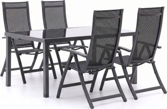 Bellagio la vita attrattiva Bellagio Trappeto/Caluso 160cm dining tuinset 5-delig verstelbaar
