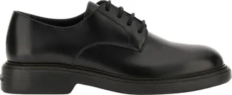 Hogan Black H704 Memory-Foam Leather Derby Shoes