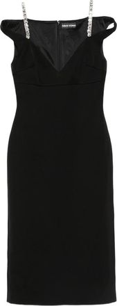 DAVID KOMA Crystal-embellished Midi Dress