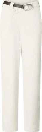 Pinko Beige Broek Stijlvol en Elegant - Dames - Slim Fit Broeken - Beige - L - Katoen - Broeken