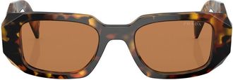 Prada tortoiseshell-effect square-frame sunglasses - women - Acetate - One Size - Green