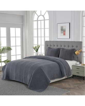 Melange Home Mélange Home Classic Vintage Stonewashed Cotton Quilt Set