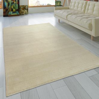 Paco Home Paco Home - Alfombra Salon De Habitacion Pelo Corto Fibra Natural Lisa A Mano Gabbeh 160x230 Cm, Crema