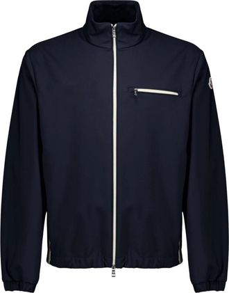 Moncler Fourioun Korte Jas - Heren - Zomerjassen - Blauw - XL - Katoen - Jassen