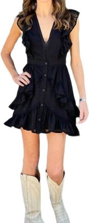 Saltwater Luxe Alexandra Mini Dress In Black