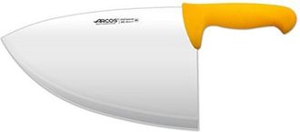 Arcos Chuletera Arcos Colore - Prof. 298300 acciaio inox Nitrum e mango ergonomico giallo Polipropilene e foglia 28 cm, e 3 mm di spessore nella cassa