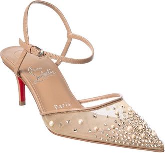 Christian Louboutin Miss Z 60 Mesh & Leather Pump