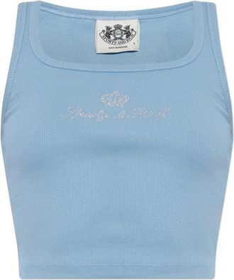 Sporty & Rich Donna, Top, Blu, S, new