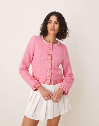 Sister Jane Sister Jane knit cardigan in pink