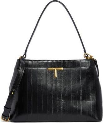 Elie Tahari Keeley Faux Leather Satchel in Black at Nordstrom Rack