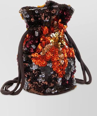 P.A.R.O.S.H. sequin bucket bag