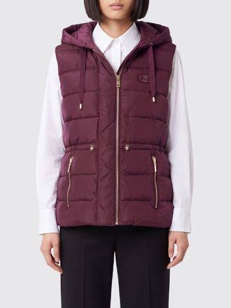 Liu Jo Gilet imbottito in nylon trapuntato con cappuccio e logo di strass