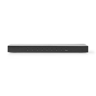 Nedis Splitter Hdmi - 8 Port Ports Entrada Hdmi - 8 Salidas Hdmi - 4k60hz 18 Gbps Metal Antracita