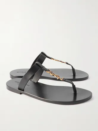 サンダル・ミュール SAINT LAURENT Black Satin Carlyle Slippers SAINT LAURENT Saint Laurent Women Black Satin Carlyle