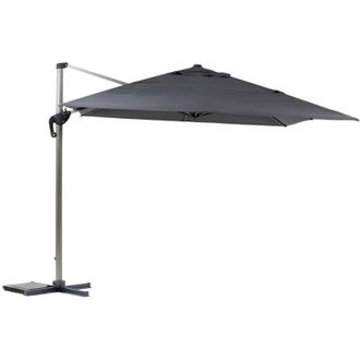 Hesperide Hesperide - Parasol Rectangular Desplazado Equador De 4 X 3 M De Aluminio Pizarra Y Poli&eacute;ster - Hesp&eacute;ride