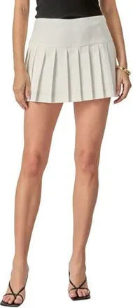 English Factory Pleated Miniskort in Off White at Nordstrom Rack, Size X-Small