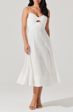 ASTR the Label Celina A-Line Midi Dress in White at Nordstrom Rack, Size Small