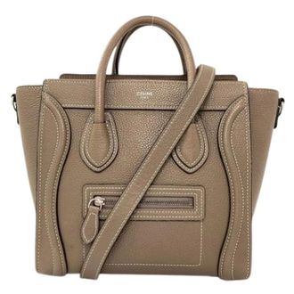 Celine Pre-owned Handbags, female, Gray, Size: ONE SIZE Pre-owned Vintage Handbag