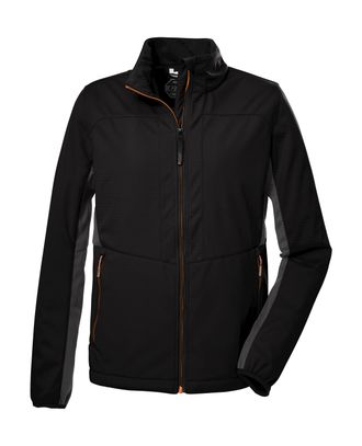 Killtec Softshelljacke KILLTEC KOW 42 MN SFTSHLL JCKT, Herren, Gr. XXL, schwarz, Oberstoff: Oberseite: 100% Polyester, R&uuml;ckseite: 100% Polyester, Jacken Softs