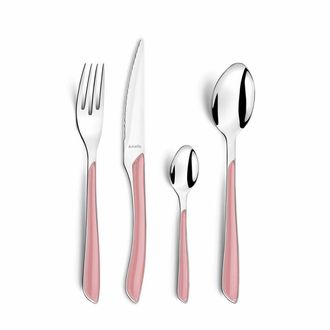Amefa Cuberteria 24p Eclat Pastel Rosa Amefa Adi
