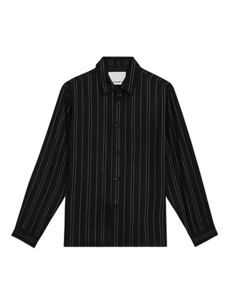 Isabel Marant Irudy pinstriped cotton shirt - men - Cotton - M - Black