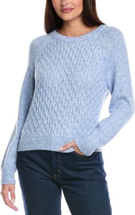 Isla Paisley Open Cable Wool-Blend Sweater
