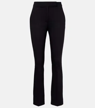 Max Mara Cotton-blend cropped slim pants