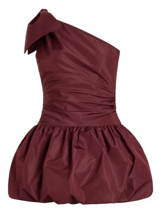 Patou one-shoulder mini dress - Red