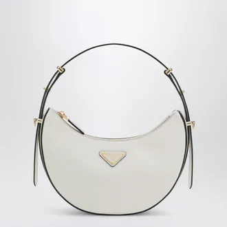 Prada Arqu&eacute; small shoulder bag in white leather