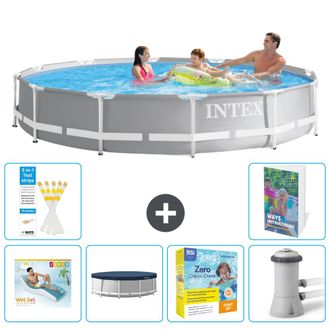 Intex Piscina Prism Frame Redonda - 366x76 Cm - 7-piezas S117