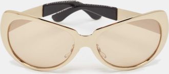 Versace Brown Gold Tone X99/p Cat Eye Sunglasses