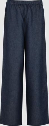 Jeanne Vouland Pantalon Panama Denim Bleu Indigo