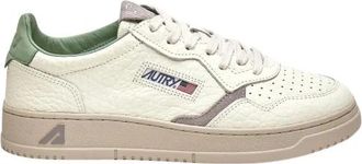 Autry Medalist Low - Heren - Sneakers - Wit - 46 EU - Katoen - Schoenen