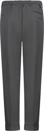 low brand Mens Trousers Slim Carrot Fit Grey Virgin Wool