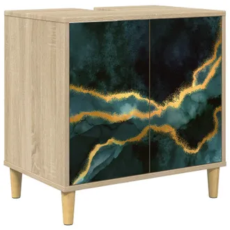 vidaXL Mobile Da Bagno Wijhe Sonoma 60 X 40 X 60 Cm Vidaxl