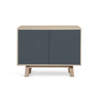 Mon Petit Meuble Fran&ccedil;ais Aparador bajo de 2 puertas l.100 cm, fresno