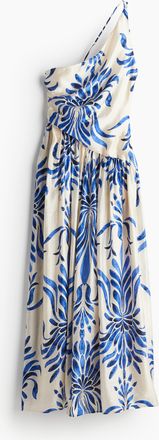 H&M One-Shoulder-Kleid - Beige