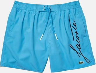 Lacoste Mens Lacoste Mens Shorts MH2699 Swimwear Summer Quick Dry Beach Shorts Sportswear - Blue - Size: 32/30/31