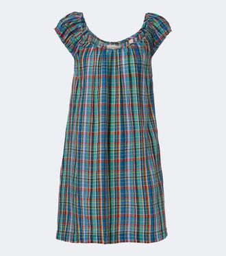 D&ocirc;en D&ocirc;en Faye plaid cotton minidress