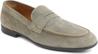 Bruno Magli Silas Penny Loafer in Taupe Suede at Nordstrom Rack, Size 9