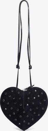 Alaia Wildlederschultertasche mit Strass Le Coeur