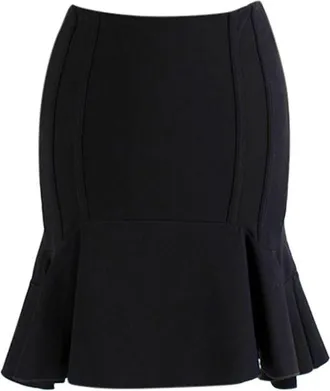 Antonio Berardi Black Fit & Flare Mini Skirt Size XS