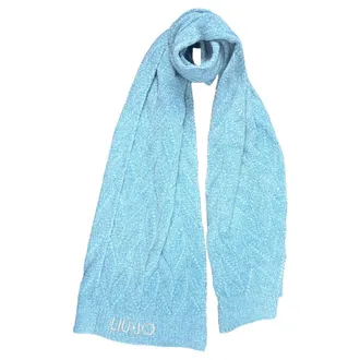 Liu Jo Winter Scarves, female, Blue, Size: ONE SIZE Sciarpa