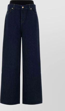 7 For All Mankind denim wide-leg trousers