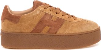 Hogan Cool Platform - female - Hogan - Sneakers - Brown - 4 1/2 UK - Shoes