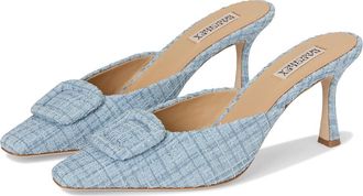 Badgley Mischka Graylynn Womens Shoes Blue Tweed : 9.5 M, Wool